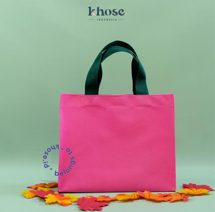 Gambar KHOSE Laura Bag 27 x 23 CM / Totebag Souvenir Hampers / Tali Premium - Hot Pink, Polos dari Khose Indonesia undefined Tokopedia