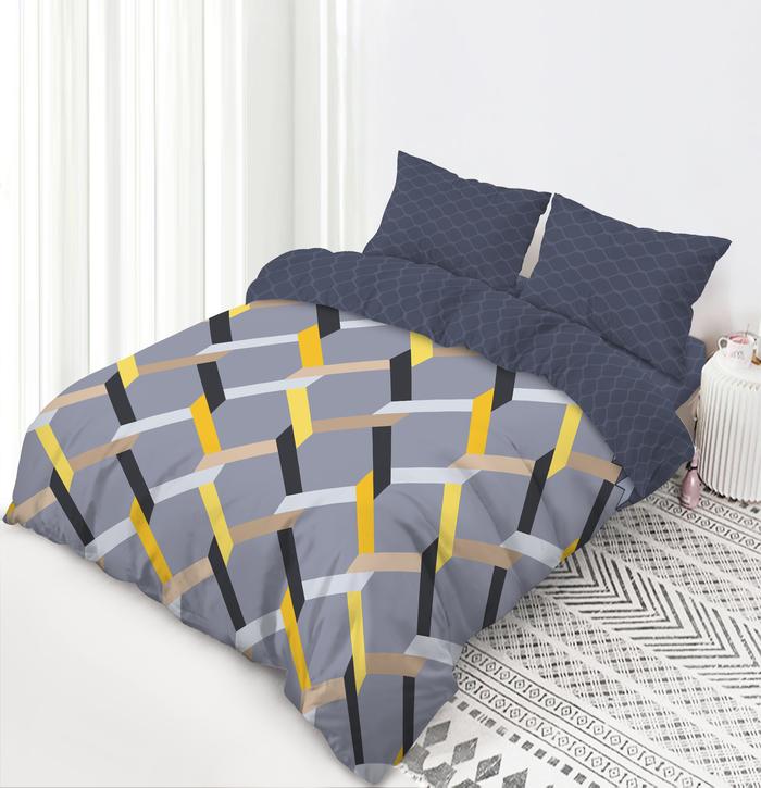 Gambar Bedcover Set Akiko Minimalis Aesthetic King 180x200 Queen 160x200 III - Russel, Queen 160x200 dari Rosanna World undefined Tokopedia