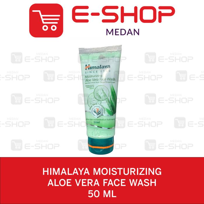 Gambar Himalaya Moisturizing Aloe Vera Aloevera Face Wash 50 / 100ml ML Sabun Wajah / Muka Original - 50ml-Aloevera dari Medan E-shop undefined Tokopedia