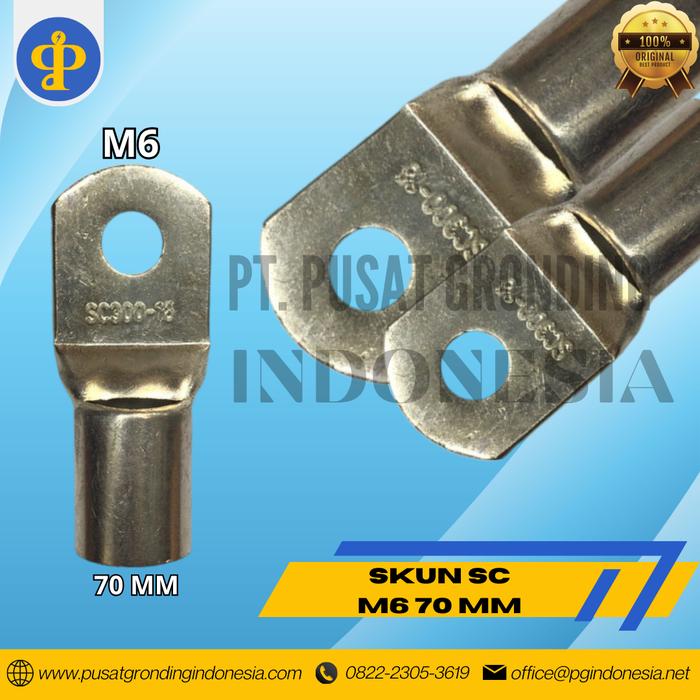 Gambar Skun SC / Skun Kabel SC 70 M6 M8 M10 M12 - 70 M6 dari Pusat Gronding Indonesia undefined Tokopedia