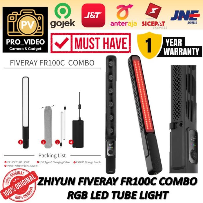 Gambar Zhiyun fiveray fr100c RGB LED Tube Light Combo - FR100C Combo dari Pro videobdg undefined Tokopedia