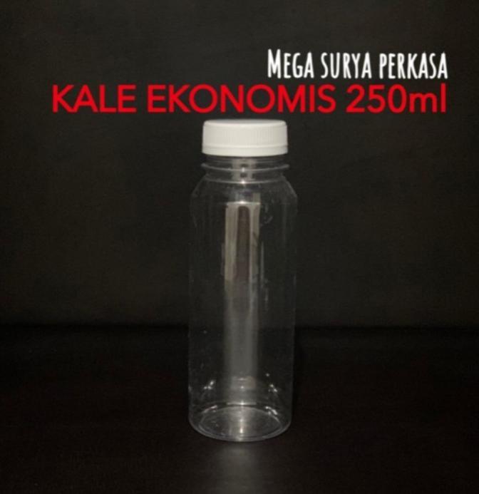 Gambar Botol Kale Kick 250ml/Plastik 250 PET Tutup Mizone/Kopi/jus/teh - Putih dari irgi storeee undefined Tokopedia