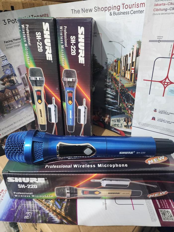 Gambar MIC WIRELESS SHURE SH-220 HANDHELD / MICROPHONE SHURE SH220 - Biru, 0 dari Prima Jaya Cellectric undefined Tokopedia
