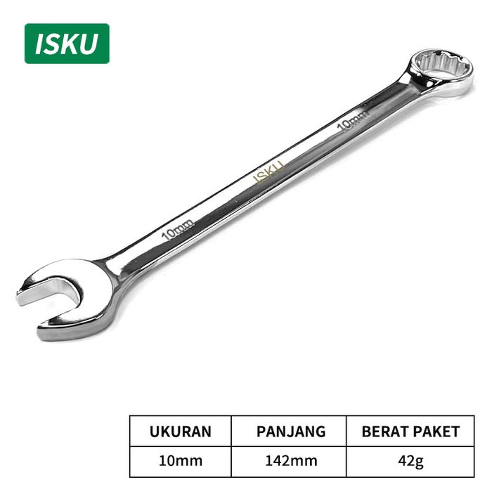 Gambar ISKU Mirror Torx Wrench Set Kunci Pas Kombinasi Kunci Pas 8-24mm 1 Set - Mirror 10 mm dari repair tools undefined Tokopedia