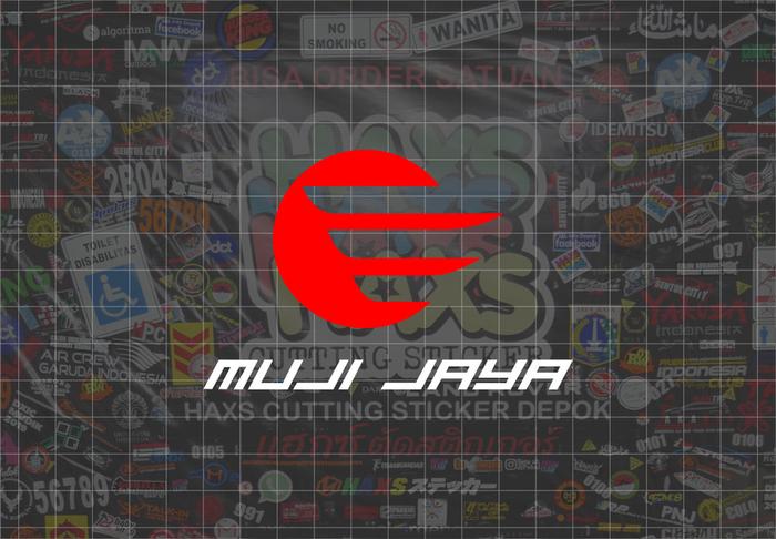 Gambar Cutting Sticker Logo Muji Jaya Ukuran 10 Cm Motor Mobil V2 - Hitam dari Haxs Cutting Sticker undefined Tokopedia