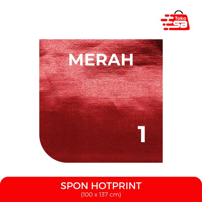Gambar Bahan Kain Spon Hotprint (Meteran) - Merah dari Soember Baru Jakarta undefined Tokopedia