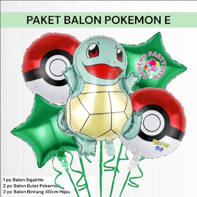 Jual Paket Balon POKEMON E / Dekorasi Ulang Tahun Pokemon Pikachu ...