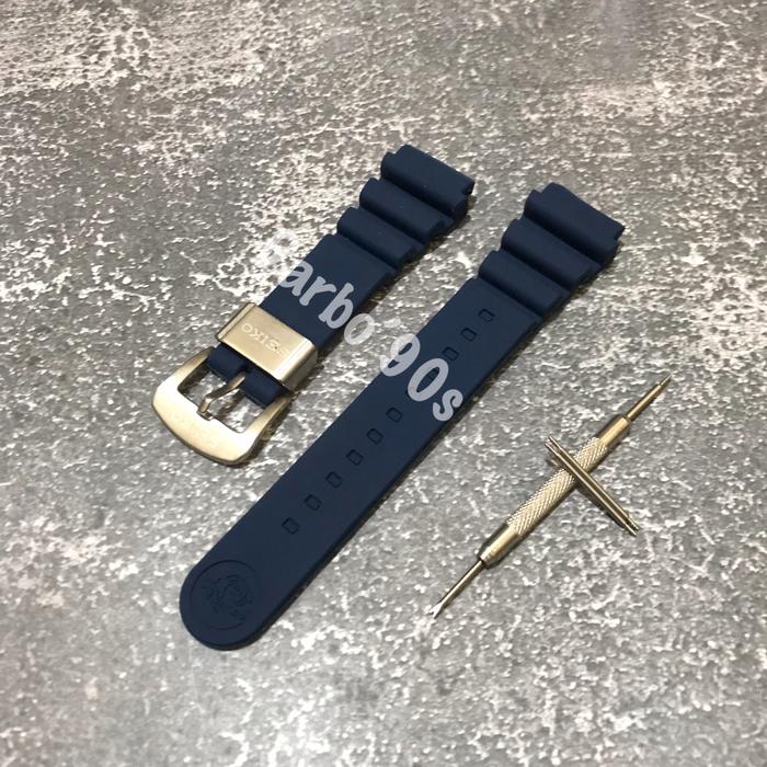 Gambar Strap Tali Jam Tangan Karet Silicone Rubber SEIKO Prospex Blue Navy - Biru Navy dari DARBO'90s undefined Tokopedia