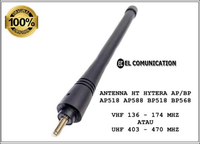 Gambar Antenna VHF UHF Hytera AP518 AP588 BP518 BP568 ANTENA HYTERA ORIGINAL - UHF 403 - 470 dari ELL COMUNICATION undefined Tokopedia