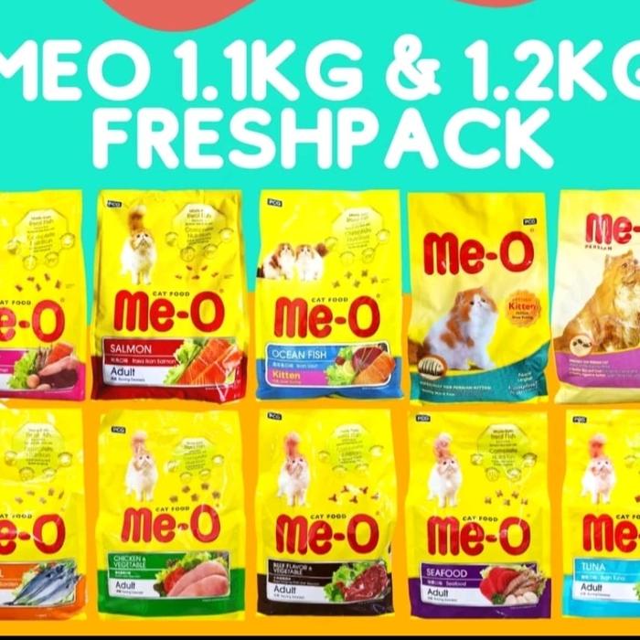 Gambar MEO 1.1kg dan 1.2kg freshpack cat food makanan kucing - meo 1.1 salmon dari haagenpetshop undefined Tokopedia