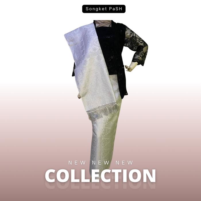 Gambar Songket Lepus Benang Silver Khas Palembang - Songket PaSH - Putih dari Songket PaSH Official Store undefined Tokopedia
