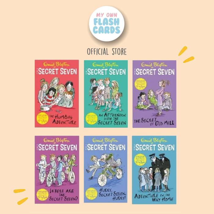 Gambar Enid Blyton The Secret Seven 6 Colour Books Short Stories Collection dari My Own Flashcards undefined Tokopedia