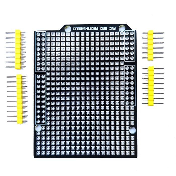 Gambar Uno R3 PCB Prototype Shield Dual Layer Protoshield + MALE Pin Header - Type A, Sudah disolder - Type A, Belum disolder dari Rajacell Bekasi undefined Tokopedia