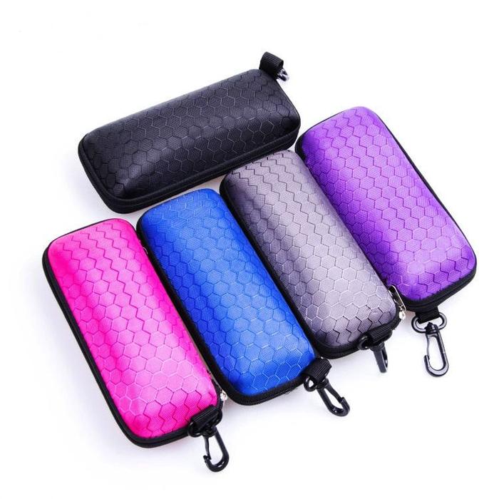 Gambar Tempat Kacamata Sleting Warna / Pouch Kacamata - PURPLE, +ANTI FOG dari Bertha Indonesia undefined Tokopedia