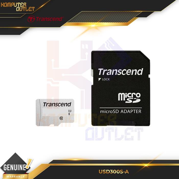 Jual Transcend microSD 256GB 300S-A with SD Card Adapter Memory