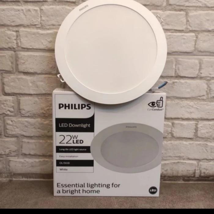 Gambar philips led panel downlight eridani 3 7 10 14 22 watt plafon bulat - ERIDANI 22 WATT, SINAR PUTIH dari central led lighting undefined Tokopedia