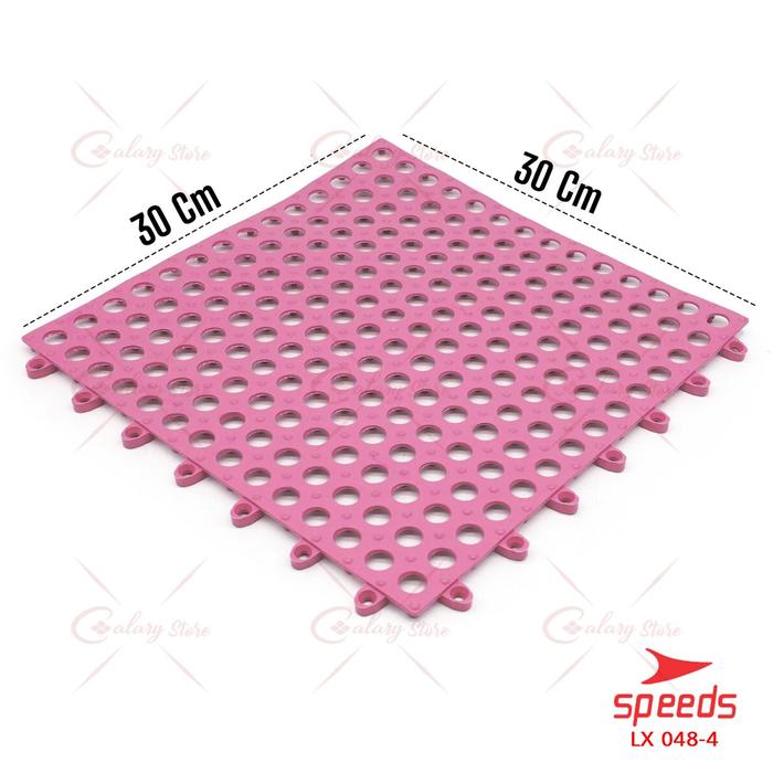 Gambar SPEEDS Keset Karpet Anti slip Bath Mat Kamar PVC Mandi Keset Kaki  Serap Air Karpet 048-5 - Pnk30x30cm dari Calary Toys undefined Tokopedia