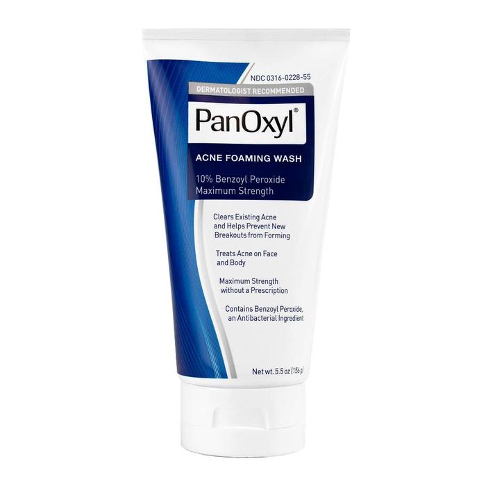 Gambar Panoxyl acne foaming wash 10% benzoyl peroxide 4% benzoyl - Panoxyl—10% dari nanda stors undefined Tokopedia