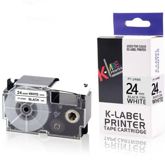 Gambar K LABEL Printer 24mm - use Compatible Casio EZ Label Tape 24mm - Putih dari gudang.kantor undefined Tokopedia