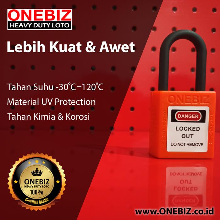 Jual LOTOTO (Lockout Tagout Tryout) Padlock Orange Gembok Safety LOTO 2 ...