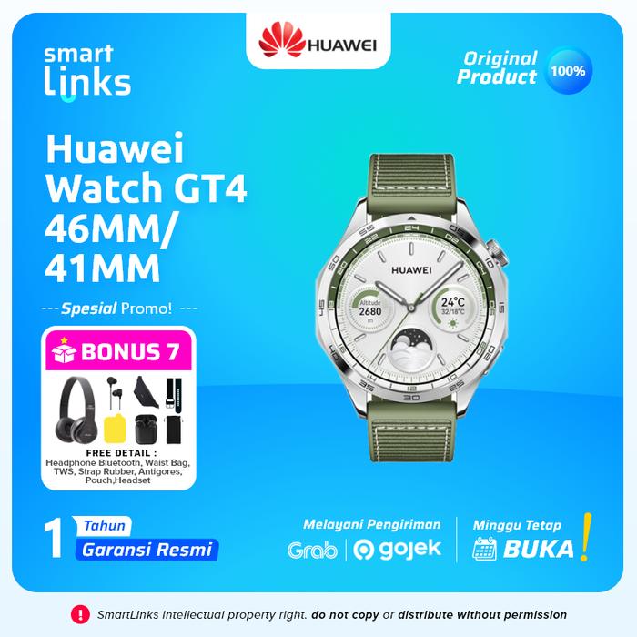 Gambar Huawei Watch GT4 GT 4 46mm 41mm Smart Watch Fashionable - 46mm Green, Tanpa Bonus dari Smartlink Indonesia undefined Tokopedia