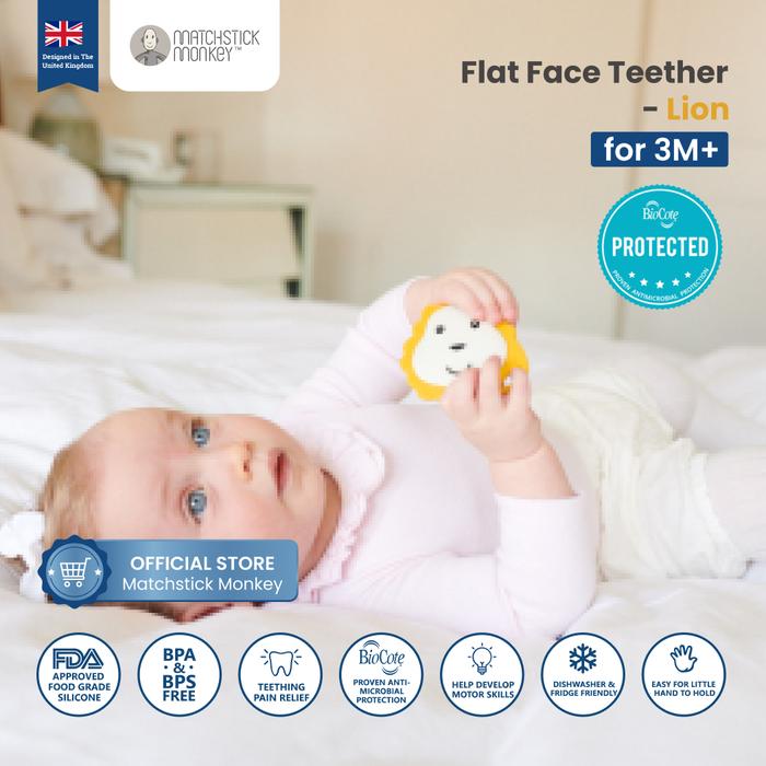 Gambar Matchstick Monkey - Teether Flat Face Series - Lion dari Matchstick Monkey Indonesia undefined Tokopedia