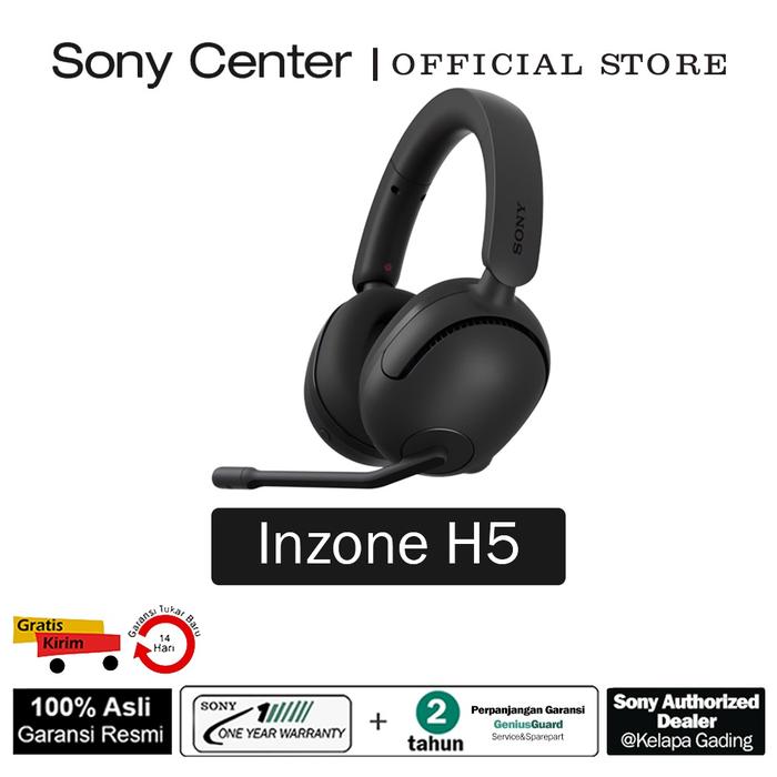 Gambar SONY CENTER Sony INZONE H5 Headset Gaming Nirkabel / Headphone Gaming WH-G500 - Hitam dari Sony Center Aneka Sakti undefined Tokopedia