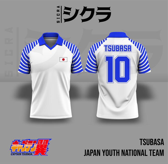 Gambar Jersey Anime Tsubasa All Japan Youth National Team |Timnas muda jepang - ATASAN, XS dari Sicrastore undefined Tokopedia