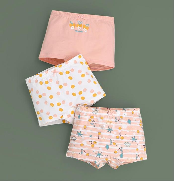 Gambar Celana Dalam Anak Boxer Cewek Perempuan (3 pcs) 2-14 Tahun Katun VOL.6 - YELLOW CHERRY, SIZE 150 dari hania bnk undefined Tokopedia