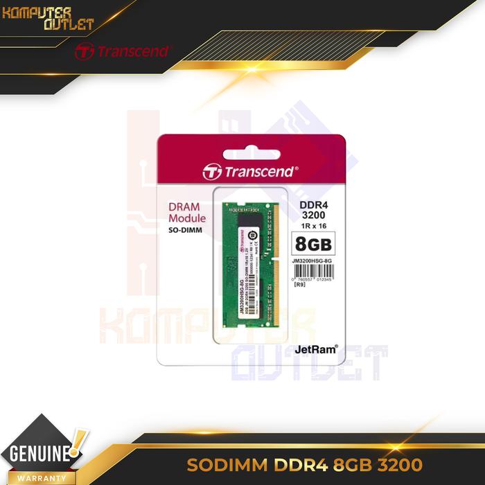 Transcend 8gb Ddr4 3200 8gb Jual Transcend RAM SODIMM 8GB JM DDR4