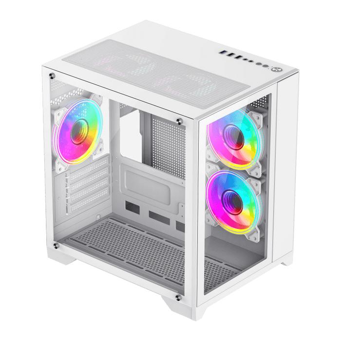 Gambar Casing Gamemax Infinity Mini White / Black Micro ATX Casing PC - Putih dari kusuma komputer_NEW undefined Tokopedia