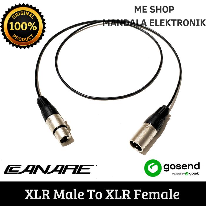 Gambar xlr male to xlr female kabel canare bodi kecil - 0,5 Cm dari IwaME Shop undefined Tokopedia