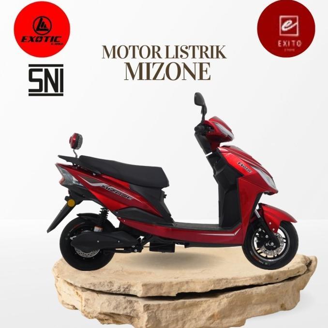 Gambar Motor Listrik MIZONE Garansi Resmi by Pacific terlaris - Merah dari semangat-baru undefined Tokopedia