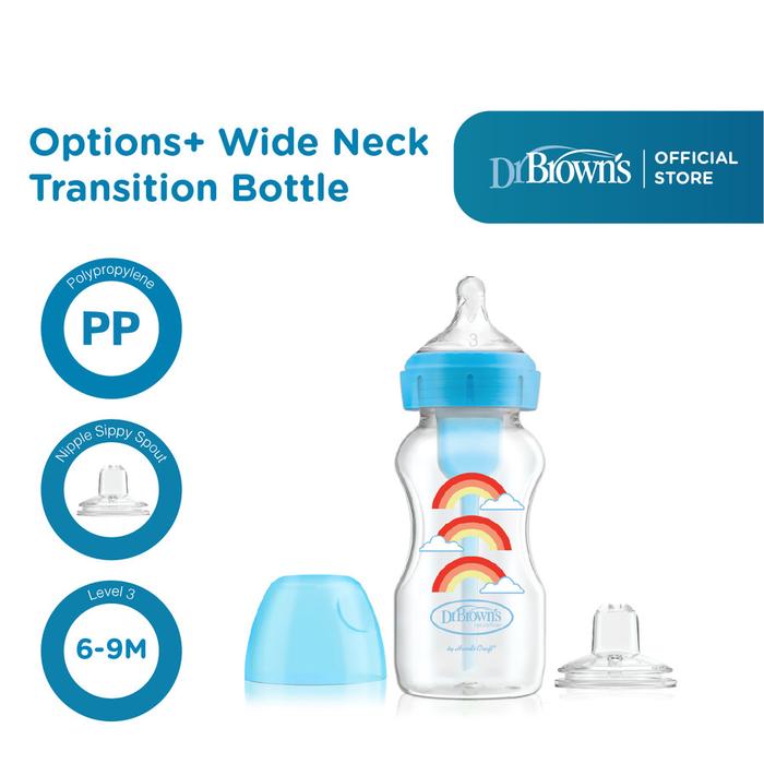Jual Dr Brown's in Transition Wide Neck Bottle Kit 270ml
