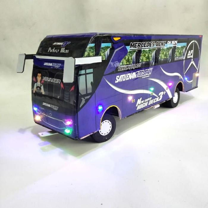 Gambar miniatur bis telolet basuri full lampu - satu enam 8, klakson Basuri dari AFminiatur undefined Tokopedia
