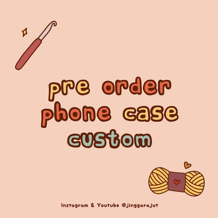 Gambar Phone case crochet  Custom Order dari jingga rajut undefined Tokopedia