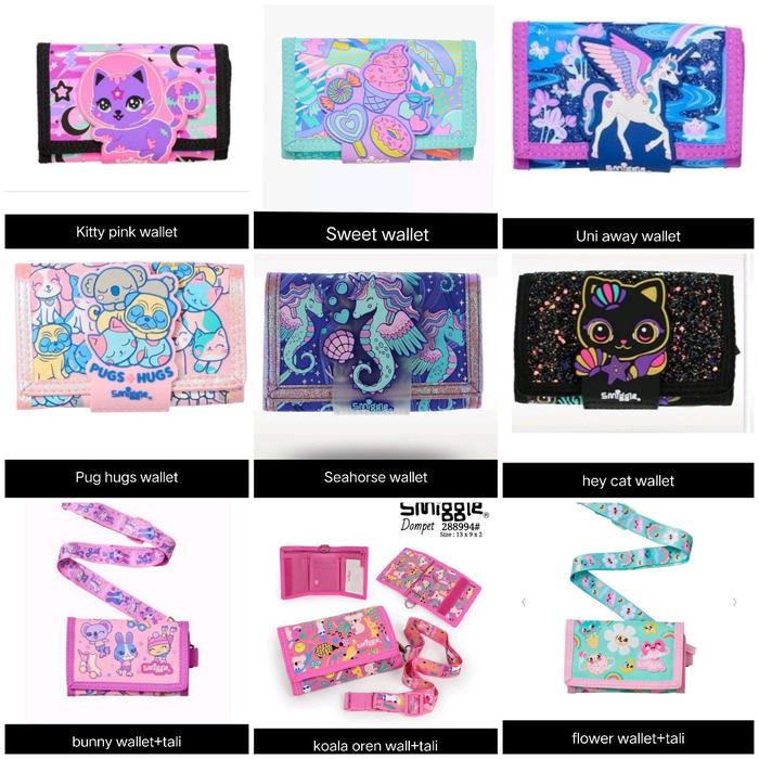 Gambar Smiggle Dompet Anak Laki - Perempuan/Smiggle wallet/Kado dari einstein toys shopp undefined Tokopedia