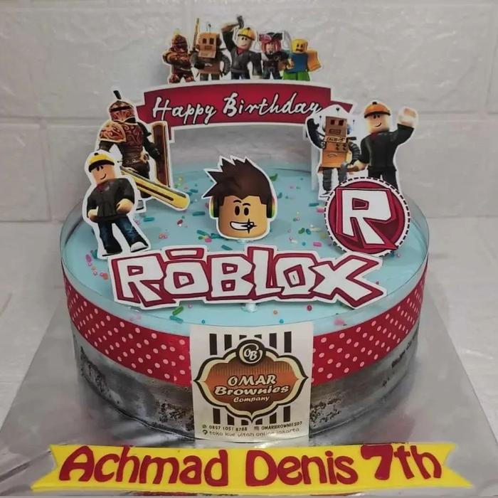 Gambar kue ulang tahun roblox - cake ultah roblox - 20cm dari kue ultah omar brownies undefined Tokopedia