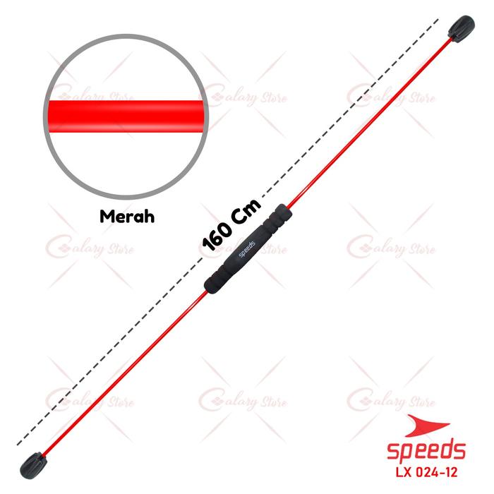 Gambar SPEEDS Flexi Bar Stick Flexi Bar Swing Tongkat Olahraga Untuk Fitness Gym Training Tangan Outdoor LX 024-12 - 024-12 MERAH dari Calary Toys undefined Tokopedia