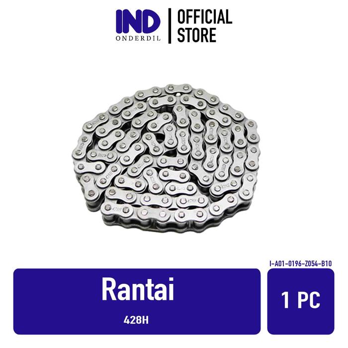 Jual Rantai Roda Motor 428H 100L 102L 104L 106L 110L 112L Rante Silver ...