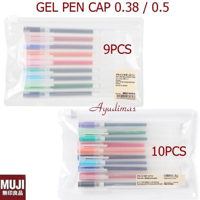 Color Muji Pen Sets Muji Gel Ink Ballpoint Pen Set 10 Pieces