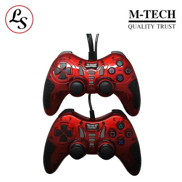 Gambar M-TECH GAMEPAD Joystick Stik Stick PS PC Double Turbo Mtech MT 8200 - Merah dari Lightspeed Com undefined Tokopedia