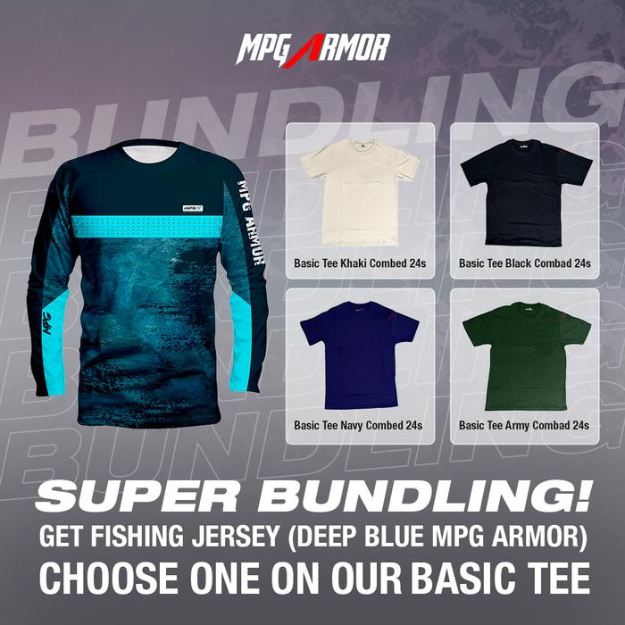 Gambar Bundling Jersey Mancing plus kaos polos MPG ARMOR - Deep Blue, S dari MPG ARMOR OFFICIAL undefined Tokopedia