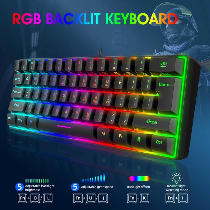 Gambar Keyboard Gaming Wired USB RGB Light - Keyb.Premium K4 dari Yuvie1shopp undefined Tokopedia