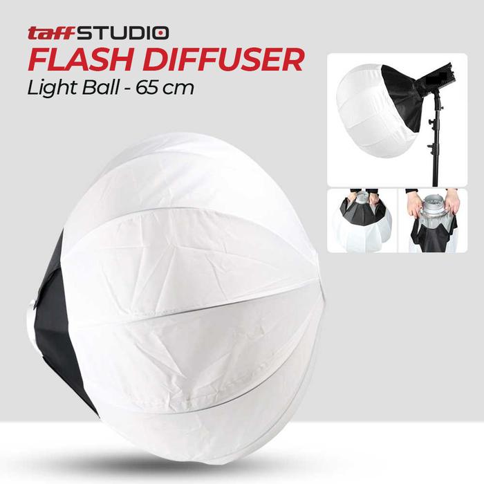 Gambar Flash Diffuser Softbox Outside Lighting Studio Photography Light Ball - 65 cm dari homelix.id undefined Tokopedia
