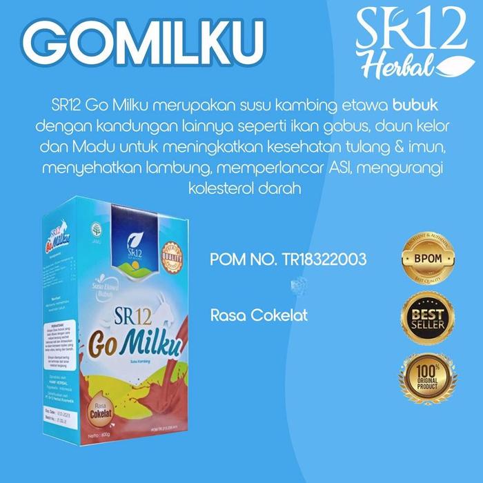 Gambar GO MILKU SR12 SUSU ETAWA TERBAIK | GOMILKU SUSU KAMBING KUALITAS - COKELAT, 600gr dari Nhyastore undefined Tokopedia
