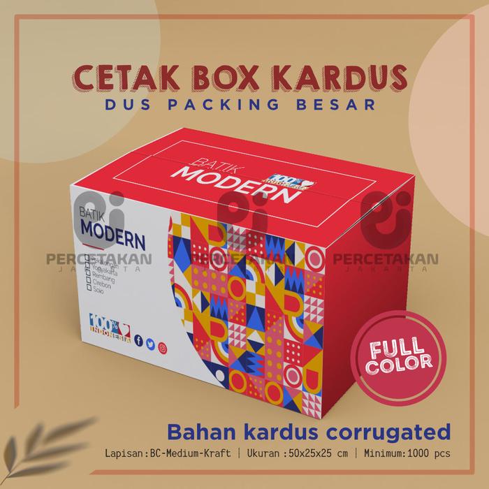 Gambar Cetak BOX KARDUS 50x25x25 cm FC Custom Desain/Logo DUS PACKING BESAR dari produkpercetakanjakarta undefined Tokopedia
