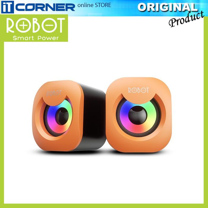 Gambar Speaker Usb Original Robot RS180 - Yellow dari it corner mojokerto undefined Tokopedia