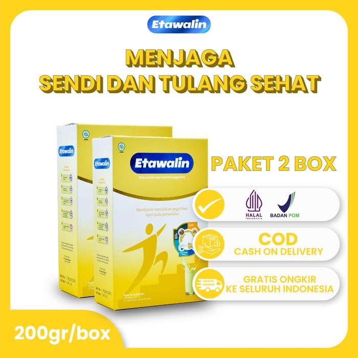 Gambar ETAWALIN Susu Etawa Herbal Atasi Nyeri Sendi dan Asam Urat 2 Box dari Etawaku Herbal undefined Tokopedia