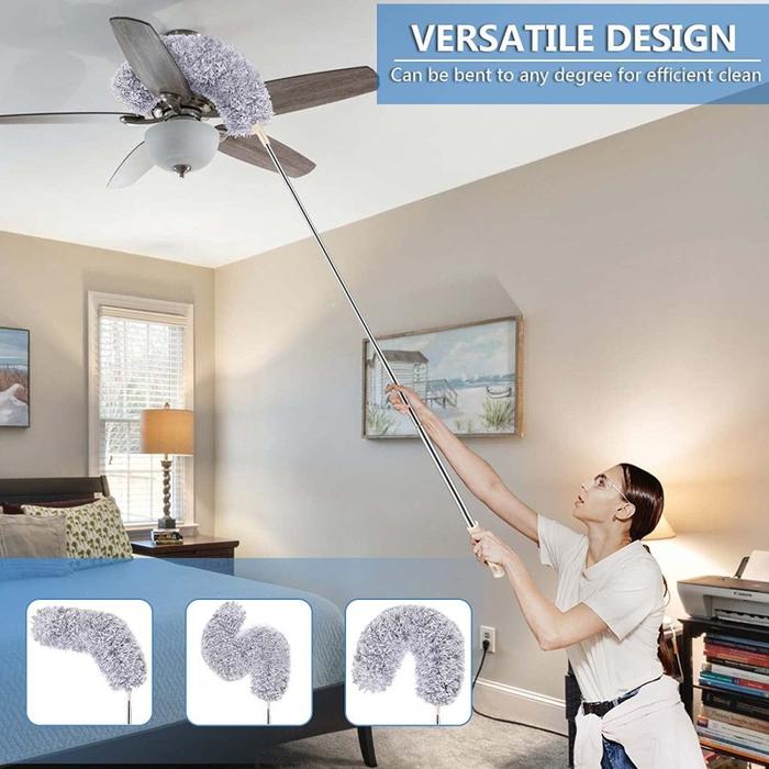 Gambar Alat Pembersih Kaca Jendela Wiper Teleskopik Fleksibel Gagang Panjang - Kemoceng 280 cm dari diann official store undefined Tokopedia